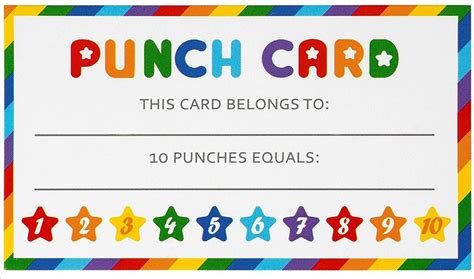 Printable Punch Cards